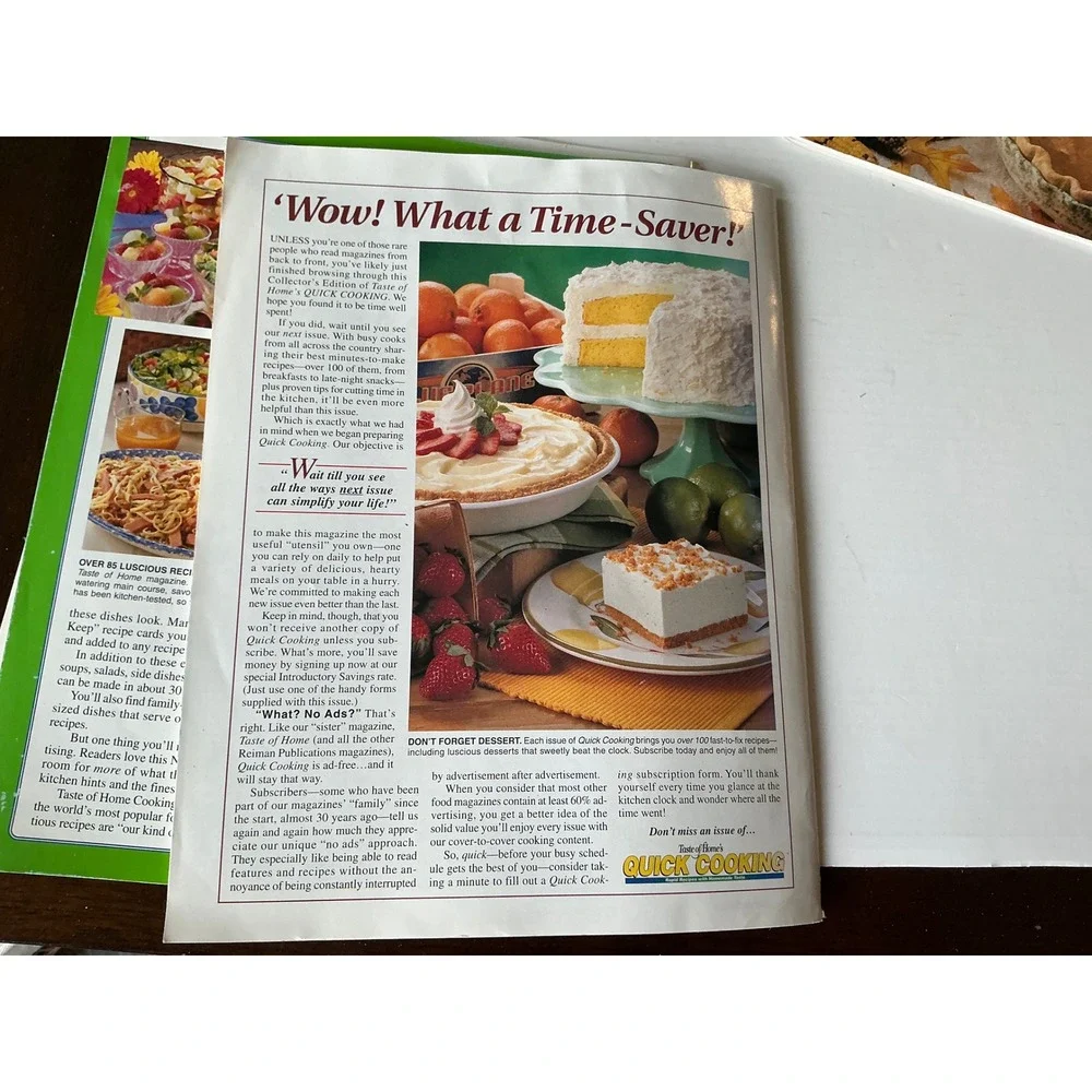 Taste of Home Vintage Y2K Cookbook Magazine Lot Baking Holiday Recipes Set of 7